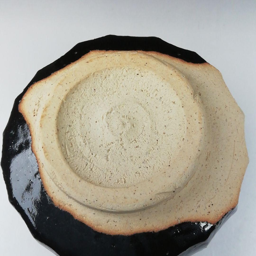 T503 茶碗 『瀬戸黒 小田木写』『半筒茶碗』『西尾香舟』共箱 抹茶碗