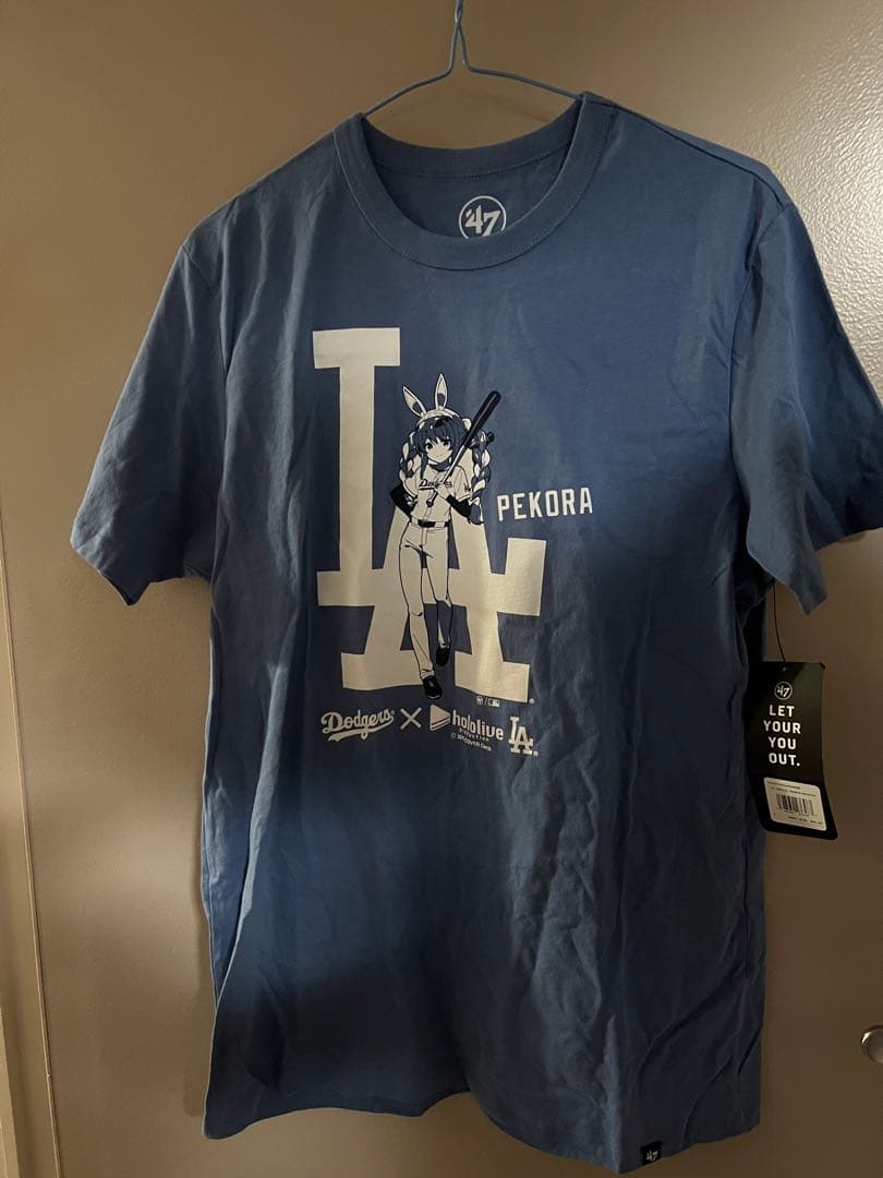 兎田ぺこら ホロライブ×ドジャース コラボ キャップ+Tシャツ セット