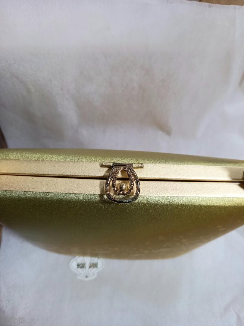 新品☆未使用品　和装　牛革　草履&バッグ　螺鈿　L 23.5-24