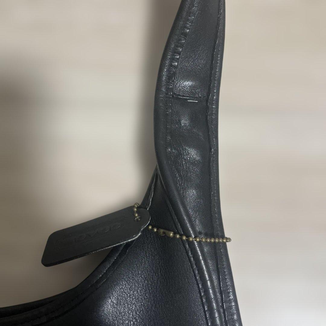 レザーハンドバッグ　コーチ　オールドコーチ　ブラック　バッグ　9033