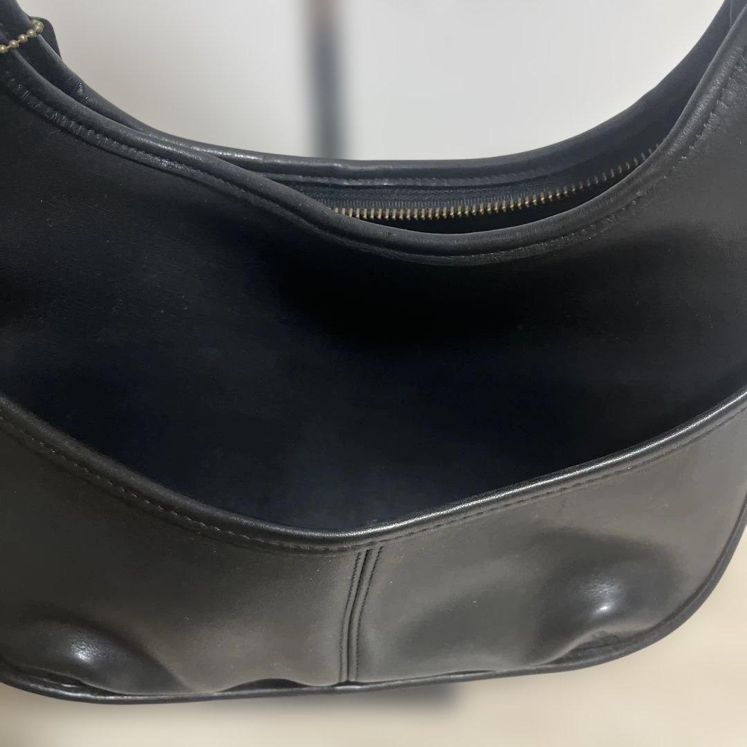 レザーハンドバッグ　コーチ　オールドコーチ　ブラック　バッグ　9033