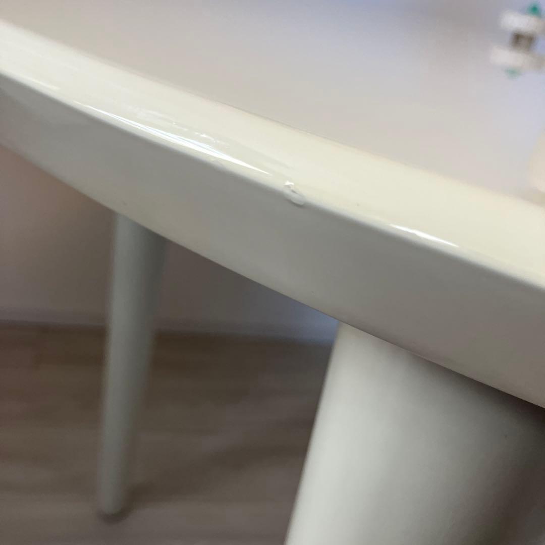 ホワイト丸テーブル