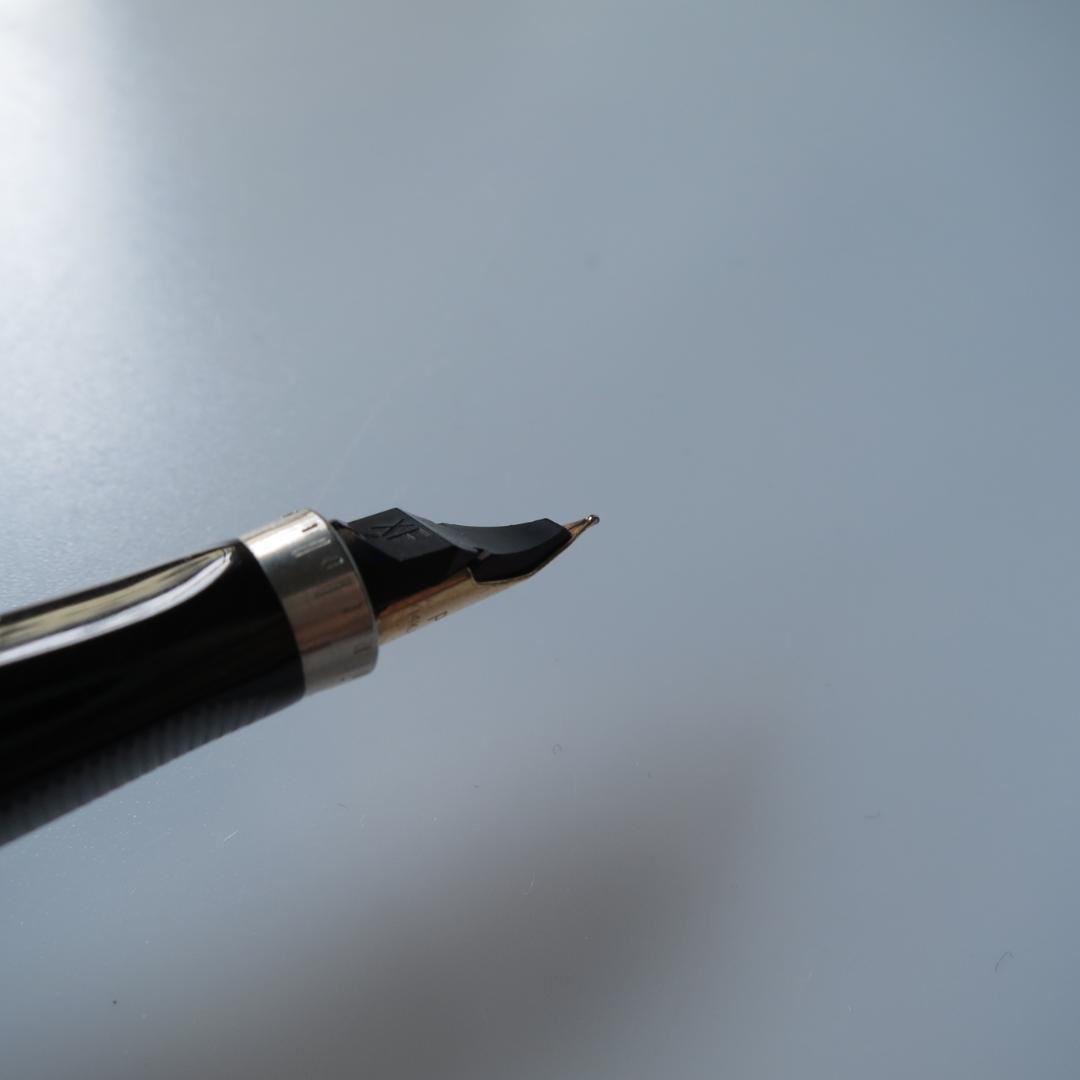 PARKER 20μ 万年筆 MADE IN FRANCE ゴールド×ドット | Shop at Mercari