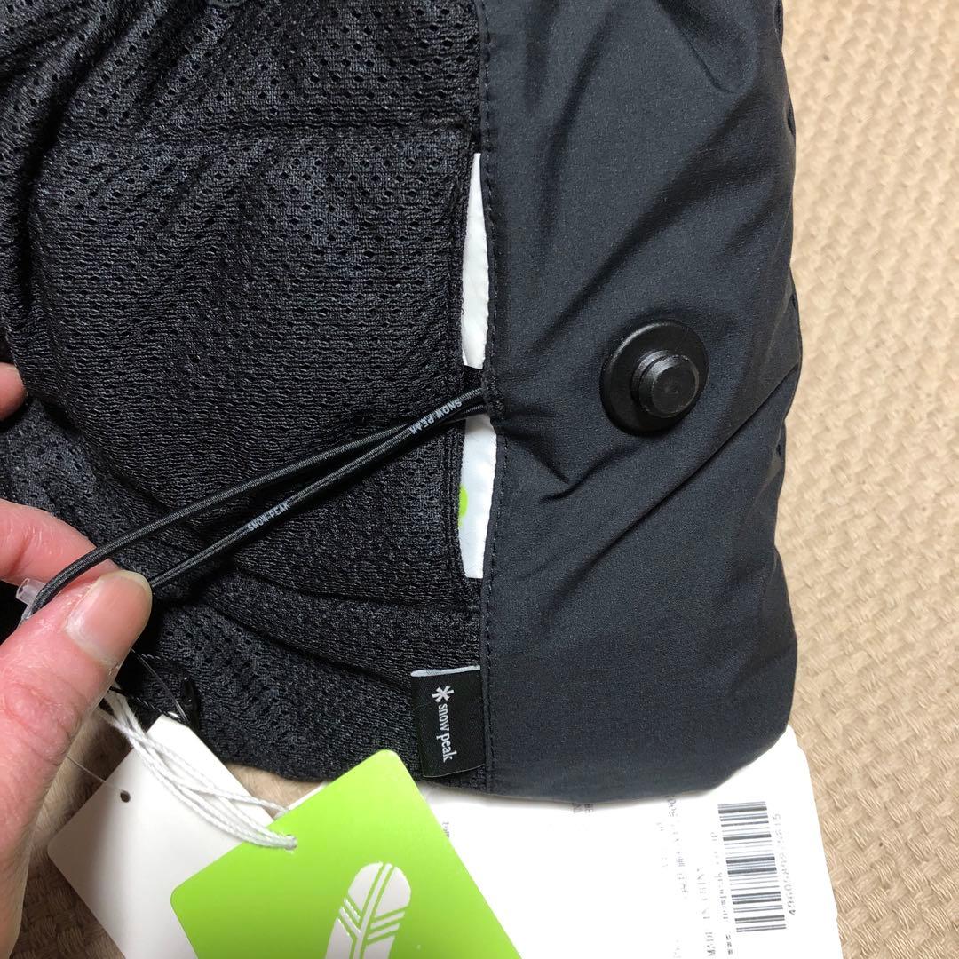 新品 スノーピーク ダウンマフラーブラック ネックウォーマー