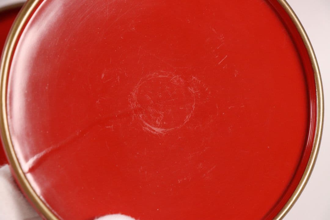 MA454 時代 桐唐草金蒔絵 朱塗 高茶台一対 天目台 赤絵 茶器 茶碗 木製