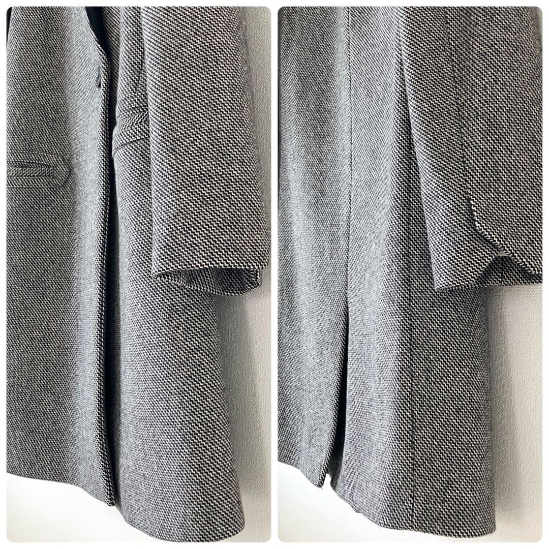 ザディグエヴォルテール 2019 ウール カーフ チェスターコート グレー