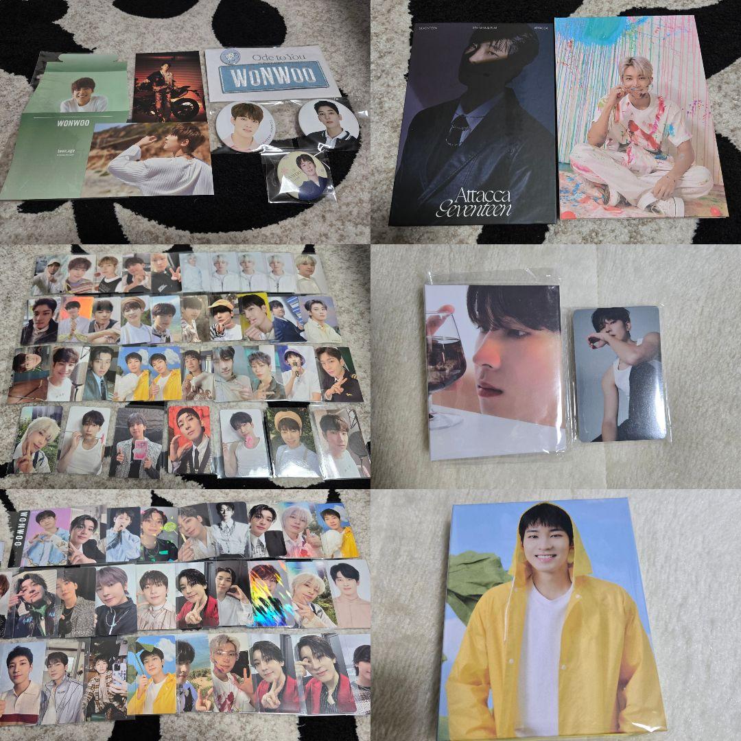 SEVENTEEN ウォヌ グッズ まとめ トレカ100枚以上 Carat盤付き - メルカリ