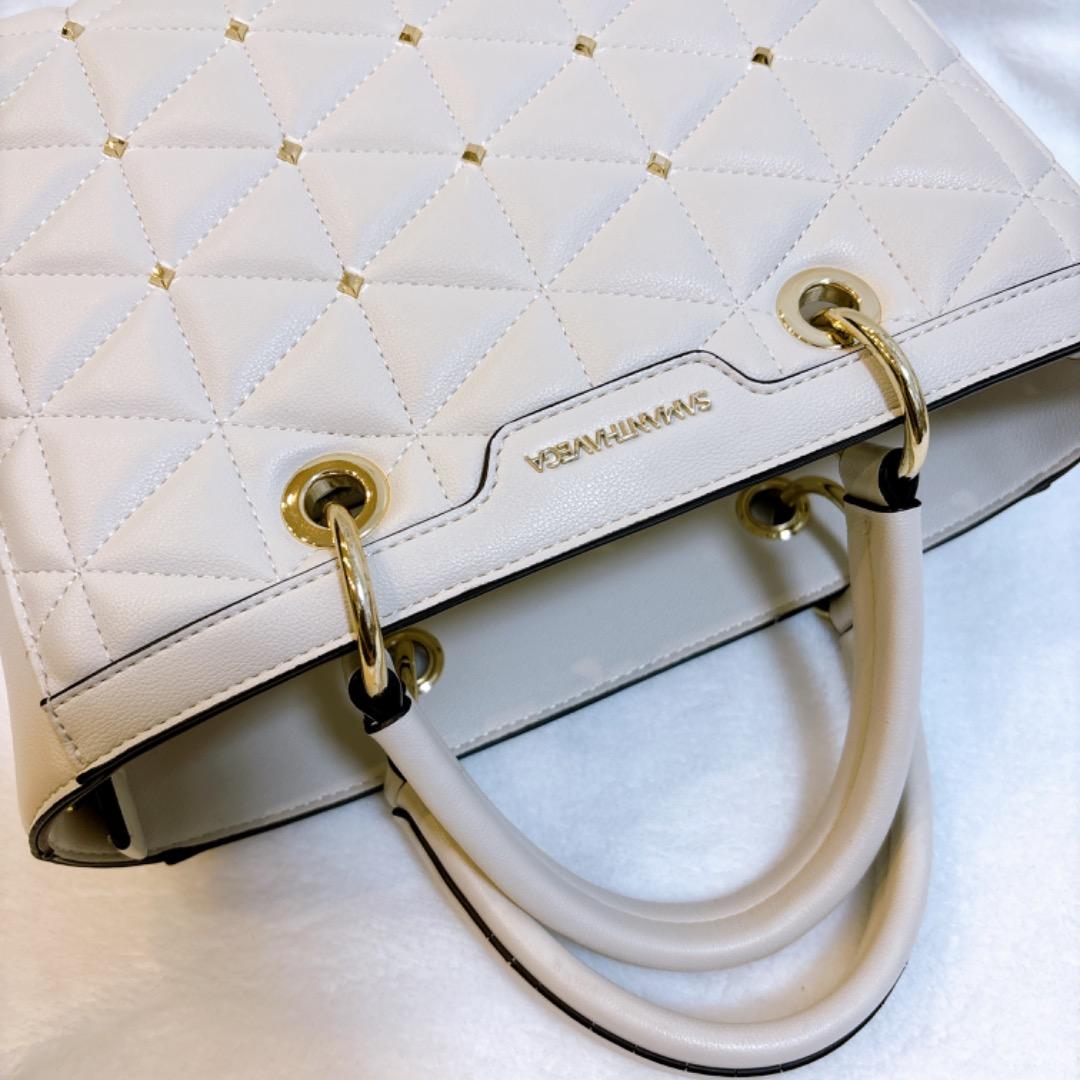 【新品、未使用✨】サマンサベガ　2way キルティングスタッズスクエアバッグ