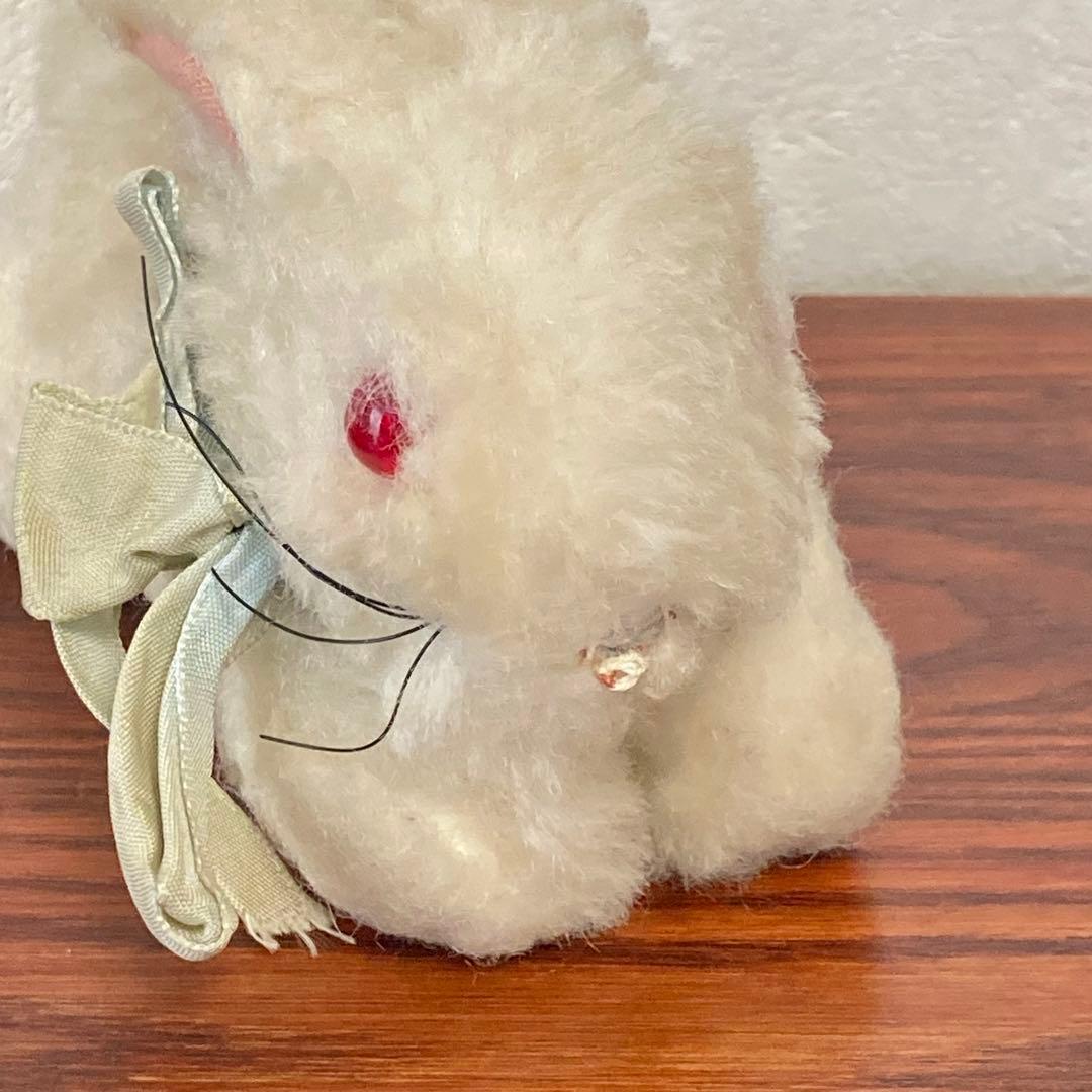 赤い目の白うさぎ ぬいぐるみ ドイツ ヴィンテージ - メルカリ