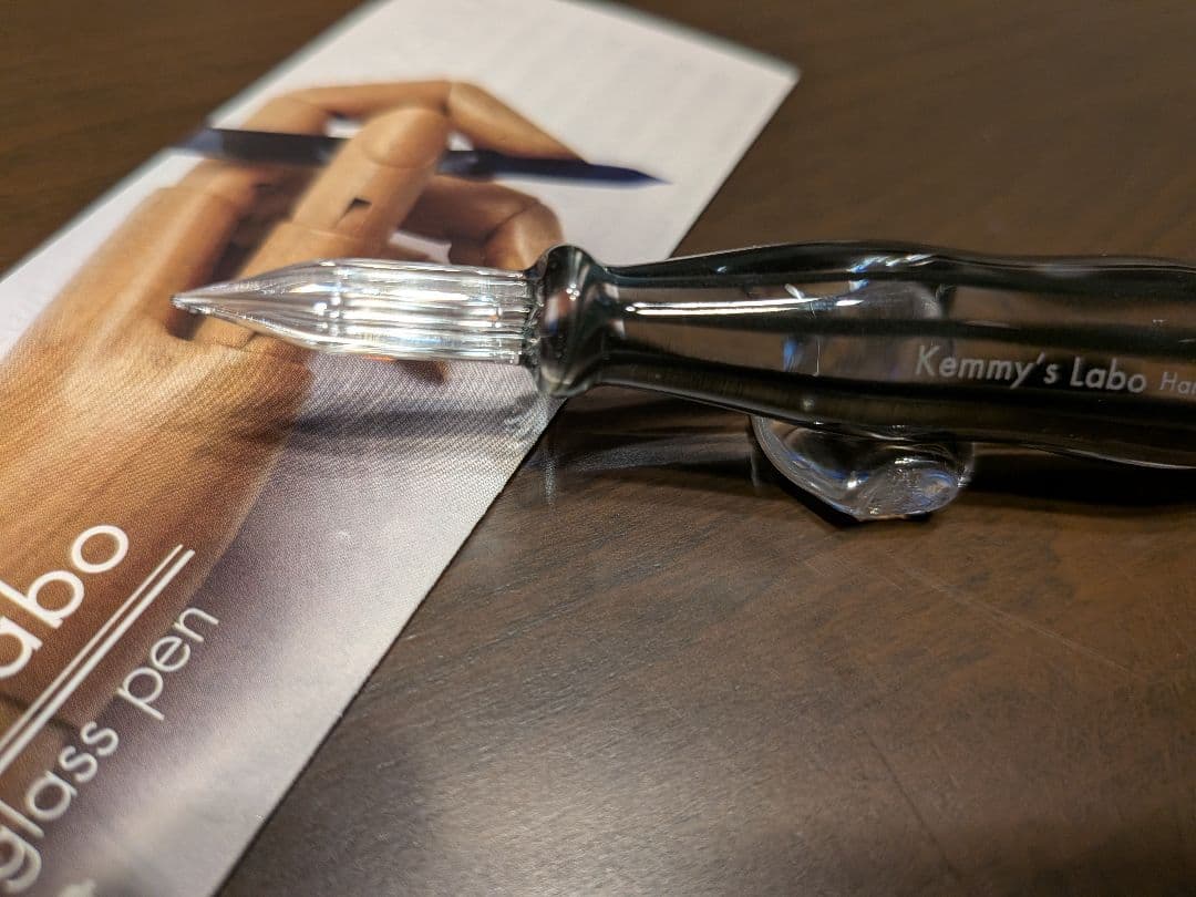 Kenmy's Labo ガラスペン ふと軸 チャコールグレーF - メルカリ