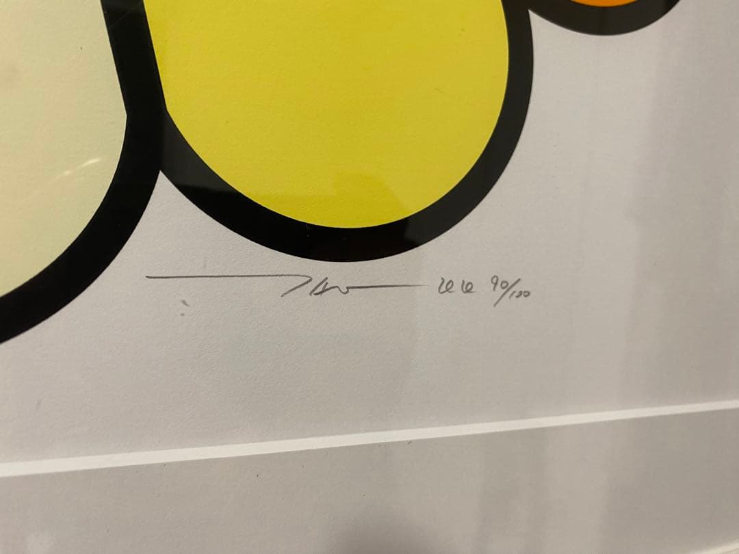 村上隆 ダブルフェイス シルクスクリーン サイン入り 真贋