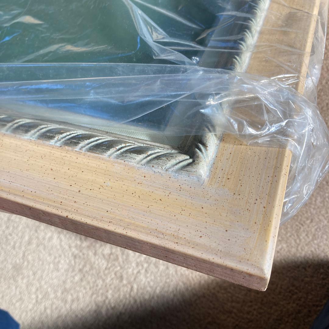 く*み様 B F6号 内側青銅色混じりの銀色と金色 油彩