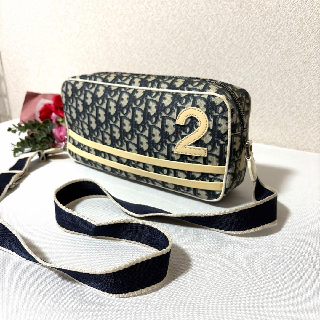 Christian Dior ディオール トロッター柄 ナンバー2 ショルダー