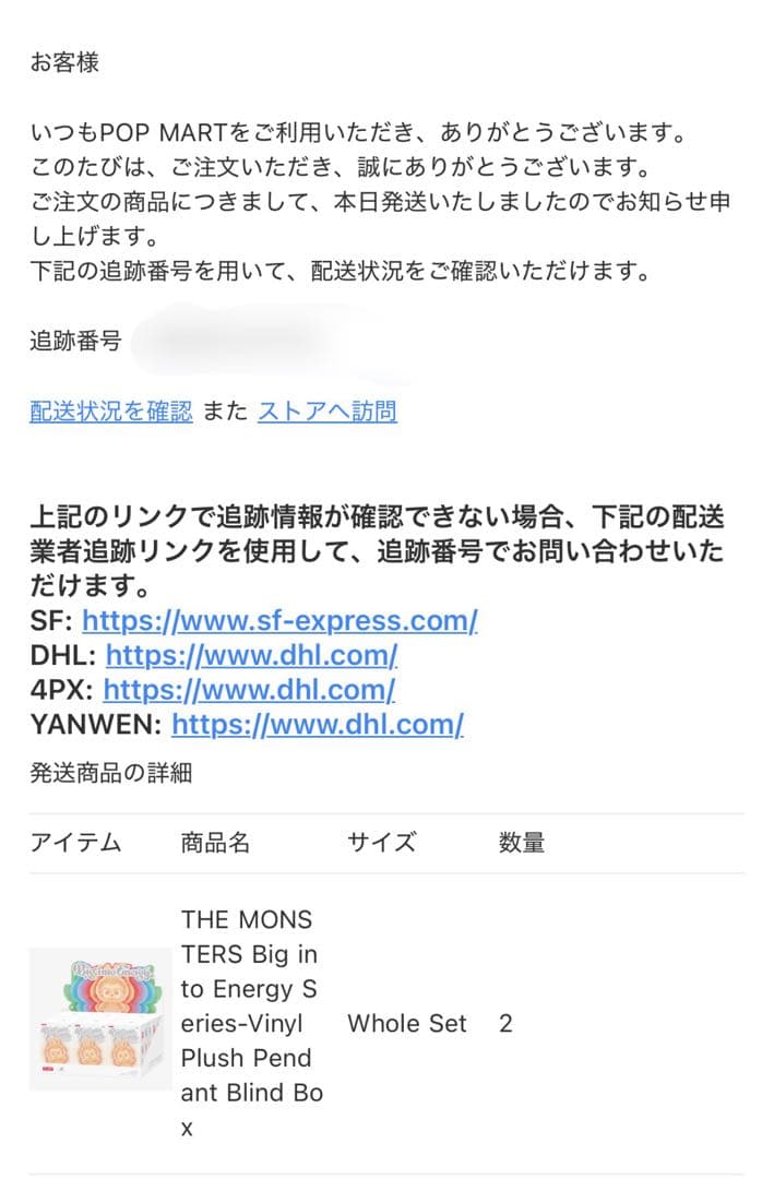 正規品　未開封　ラブブ　Big into Energy popmart購入品