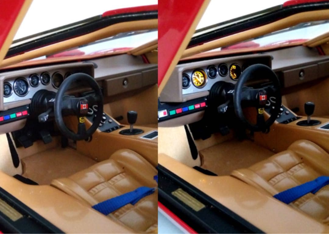 ディアゴスティーニ1/8 ランボルギーニカウンタック ウルフLP500S 完成品