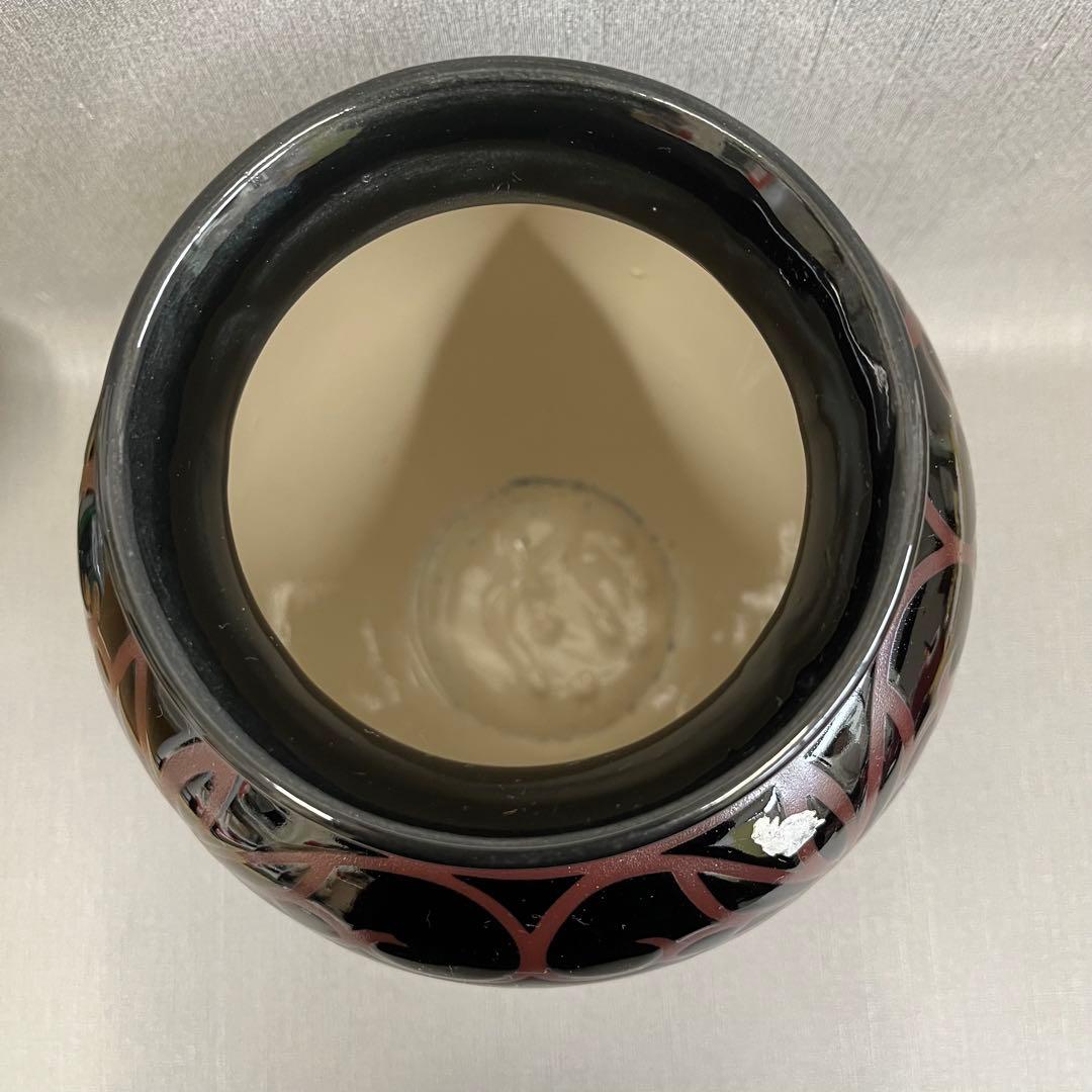 H】希少✨ 花瓶 壺 陶器 昭和レトロ アンティーク 24cm - メルカリ