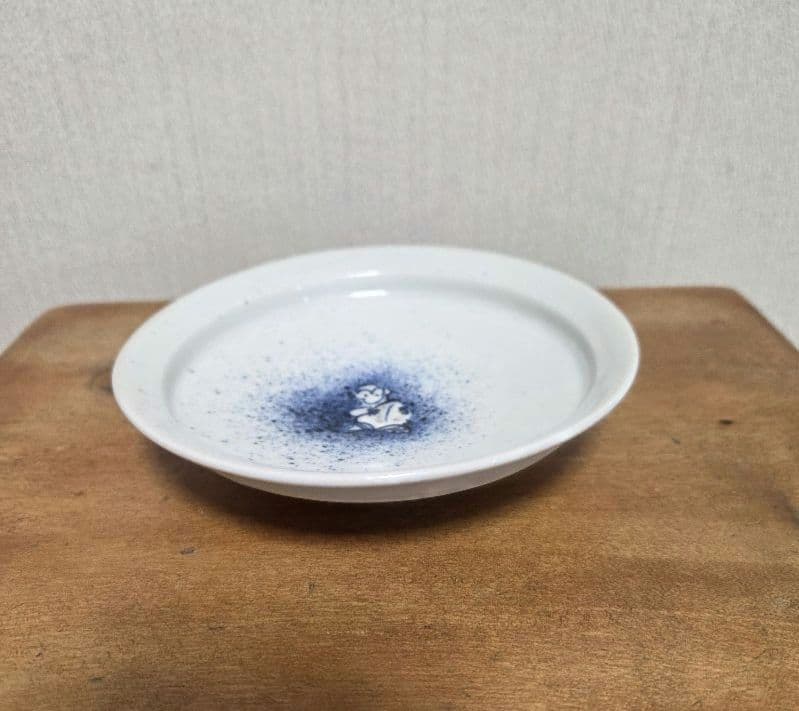 加藤静允氏 吹き墨 サル 猿 中皿