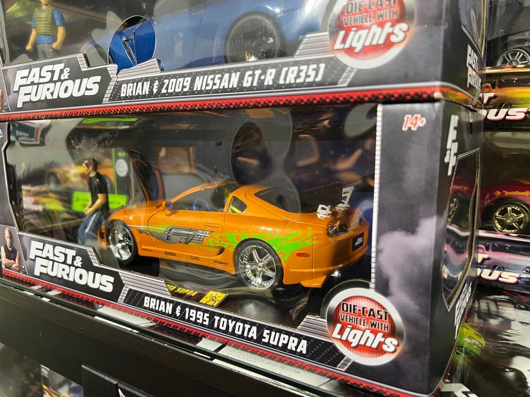 FAST&FURIOUS 1/18 GT-R & SUPRA LEDギミック