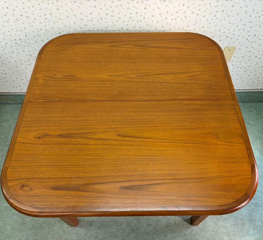 デンマーク　ヴィンテージ　エクステンション　スクエア　ダイニングテーブル