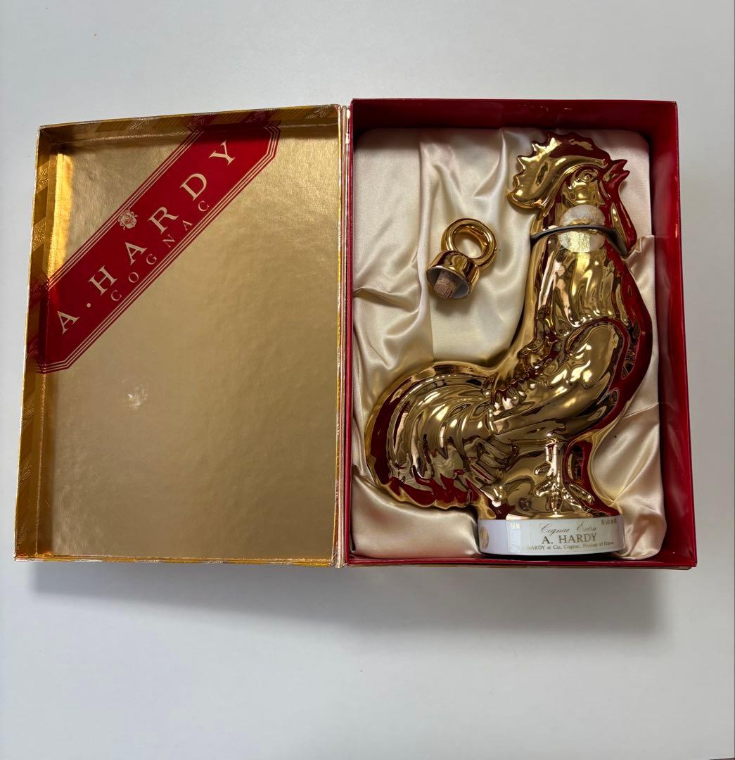 古酒 A.HARDY COGNAC ニワトリ 金陶器 750ml 40% 箱入