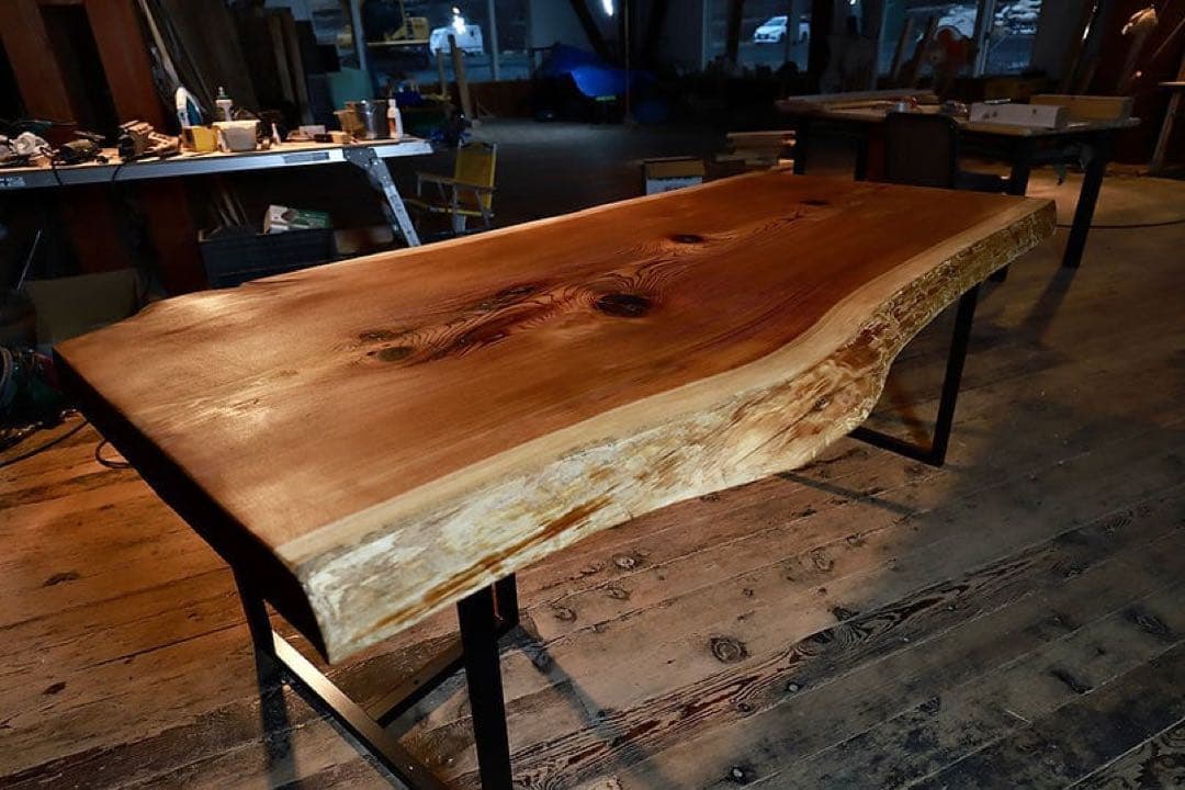 紀州杉　一枚板　ダイニングテーブル