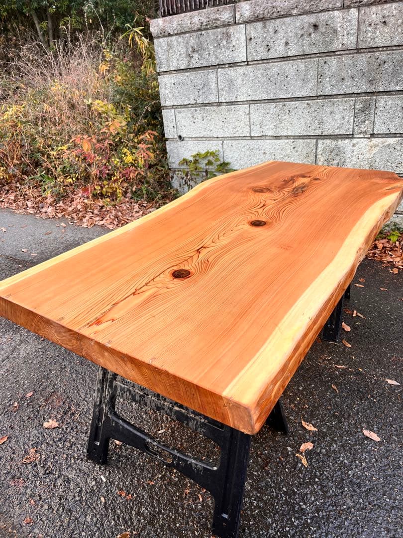 紀州杉　一枚板　ダイニングテーブル