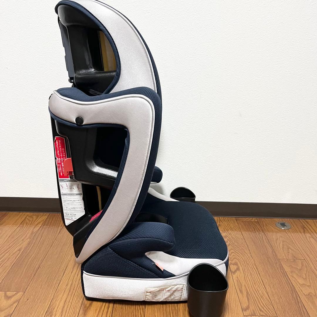 【極美品】ApricaアップリカジュニアシートエアグルーヴAG ネイビー