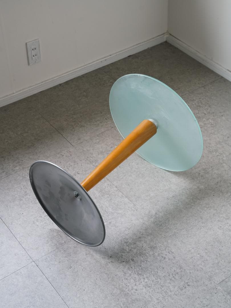 80-90's postmodern ガラステーブル モダン ミッドセンチュリー