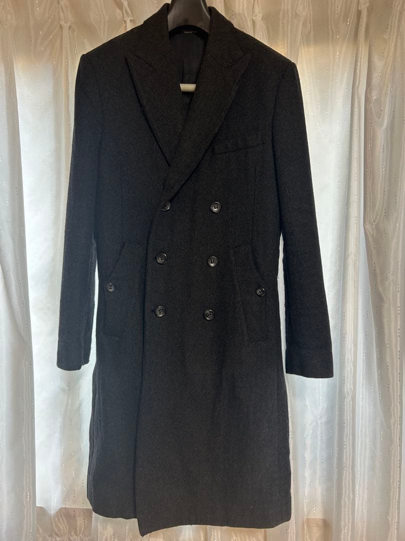 DOLCE & GABBANA ダークグレー チェスターコート