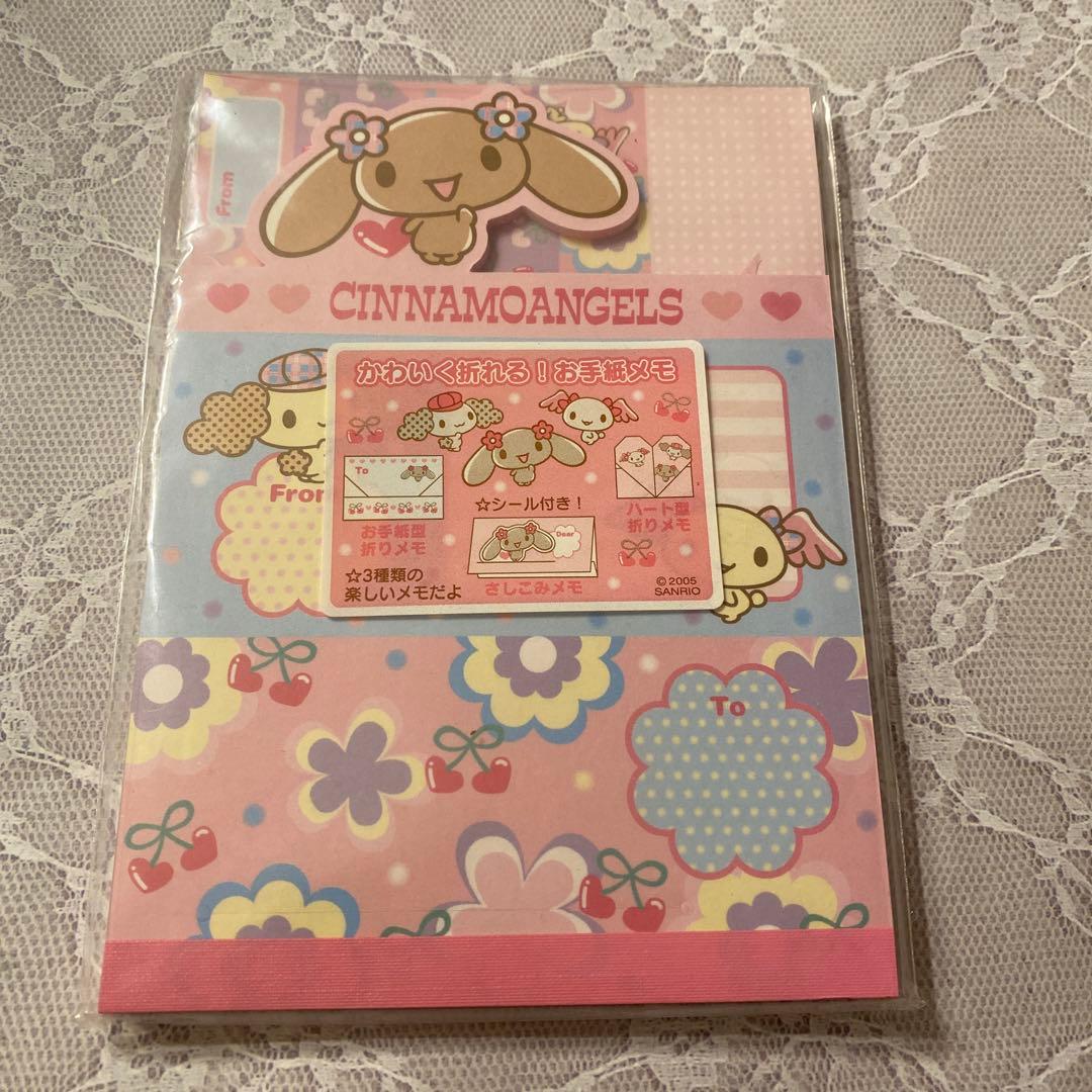 メモ　サンリオ　シナモエンジェルス サンリオ シナモエンジェルス 平成レトロ レア！ メモ帳 モカ - メルカリ