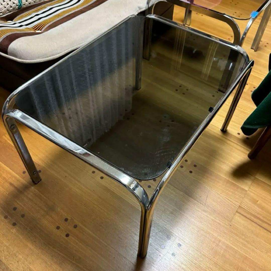 昭和レトロ ガラステーブル - メルカリ