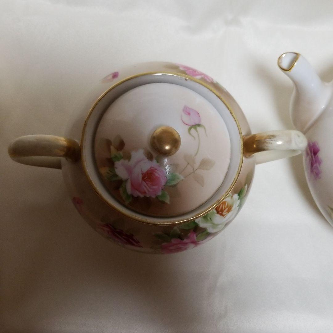 オールドノリタケ 薔薇のポット&シュガー 専用】オールドノリタケ 薔薇