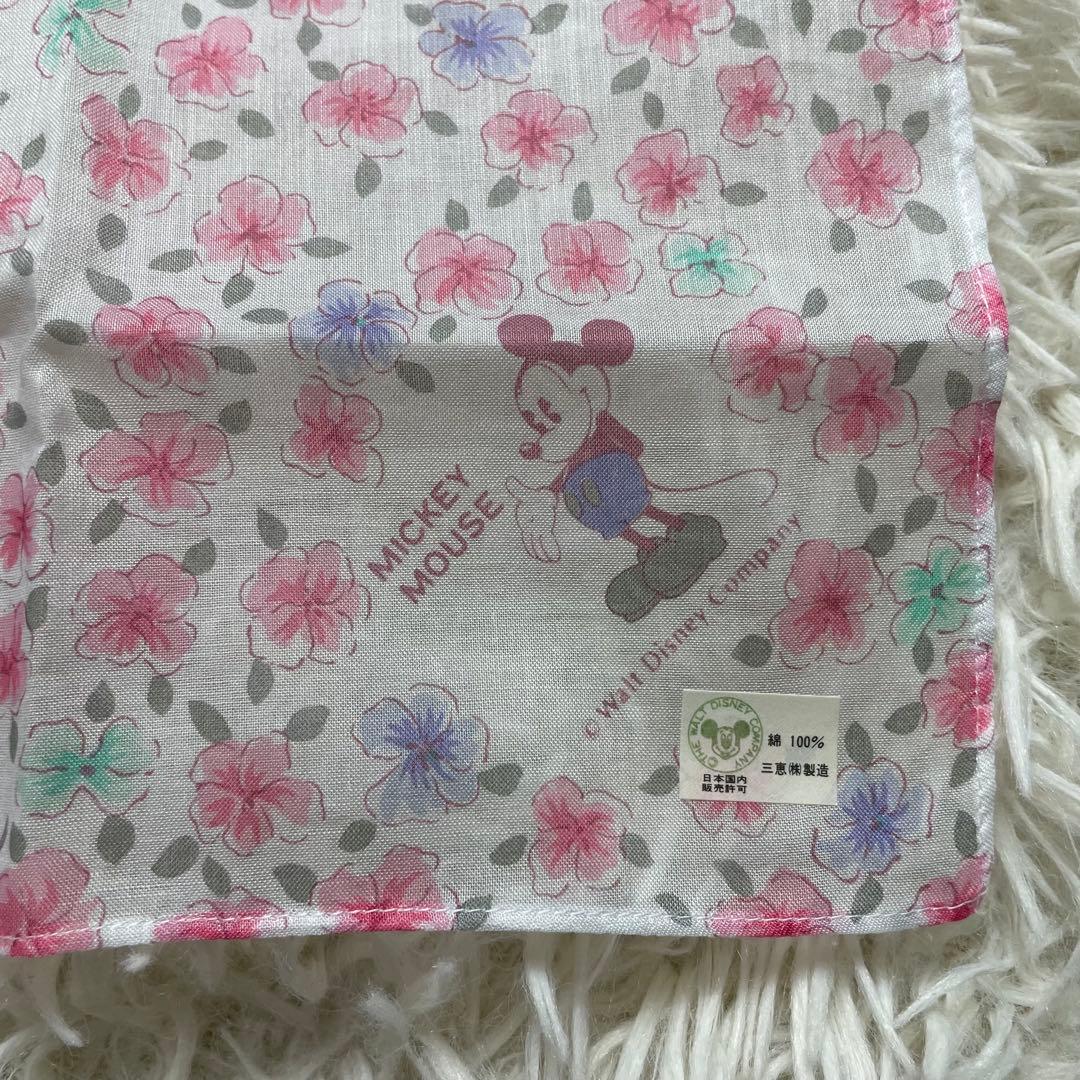【新品】昭和レトロ ディズニー ハンカチ 5枚セット ミッキー ミニー 当時物