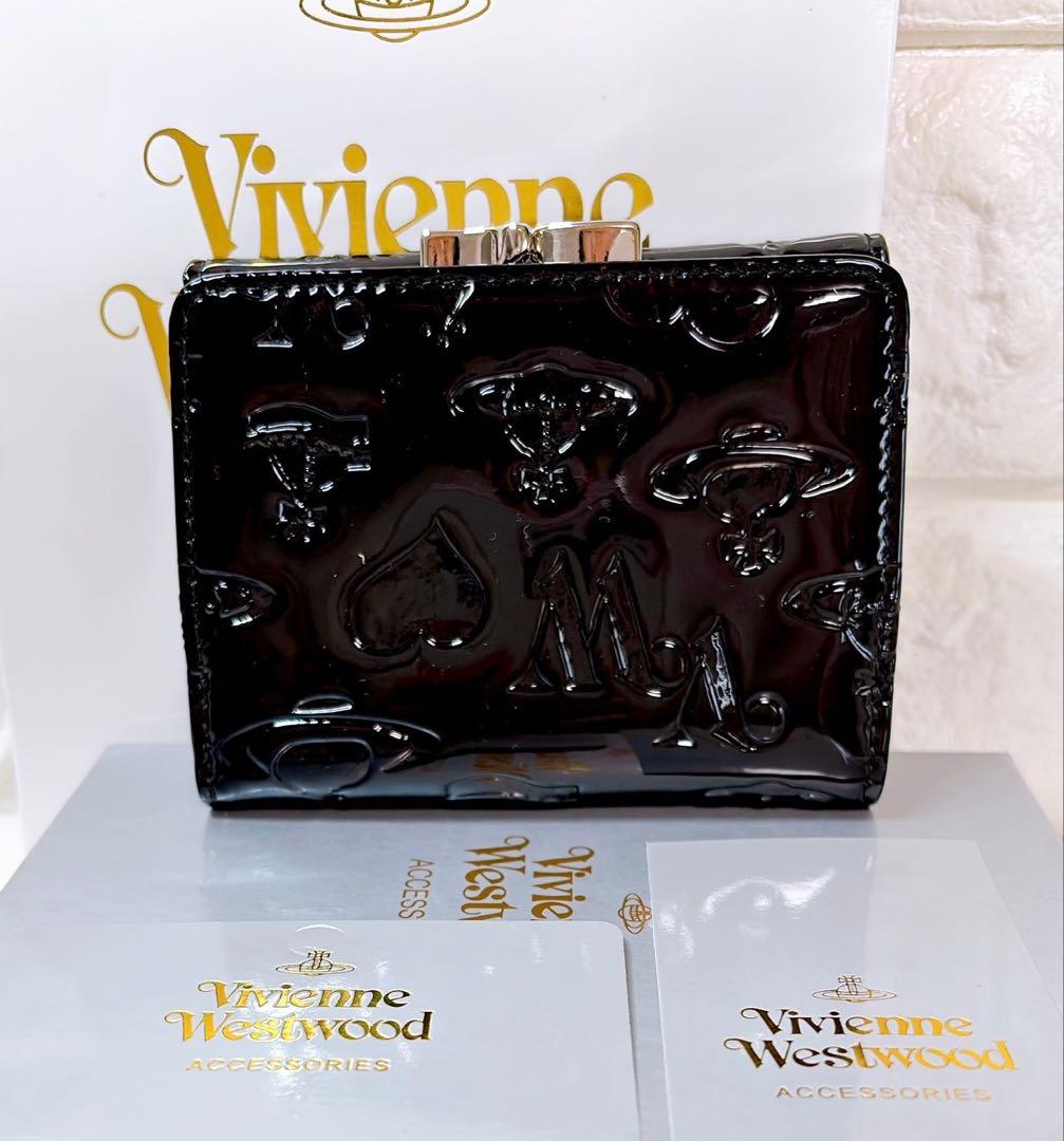 新作✨️】柄付き Vivienne Westwood 3つ折り財布 エナメル - メルカリ