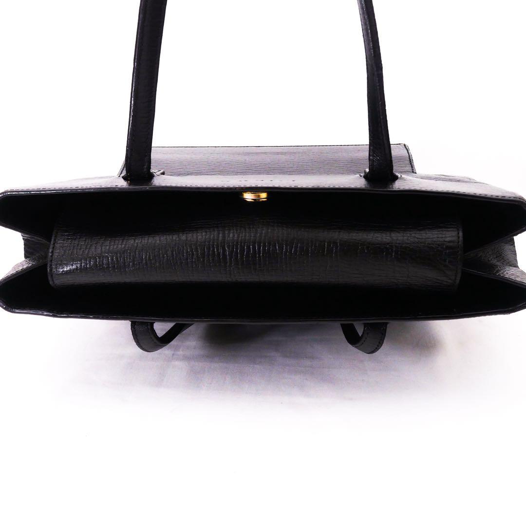 美品 LOEWE ロエベ レザー トートバッグ バッグ　黒 アナグラム ビジネス