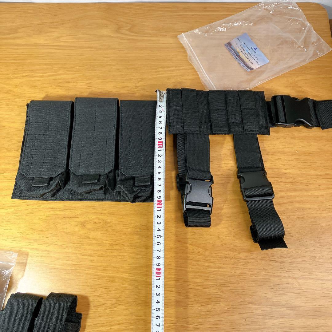 Azarxis サバゲー タクティカルベルト ポーチ多数セット 黒 - メルカリ