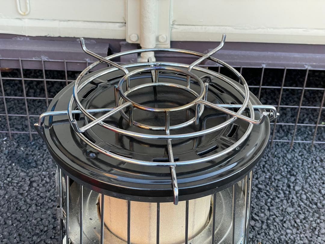 NEWアルパカ石油ストーブ 専用ケース・反射板・五徳付 ブラック