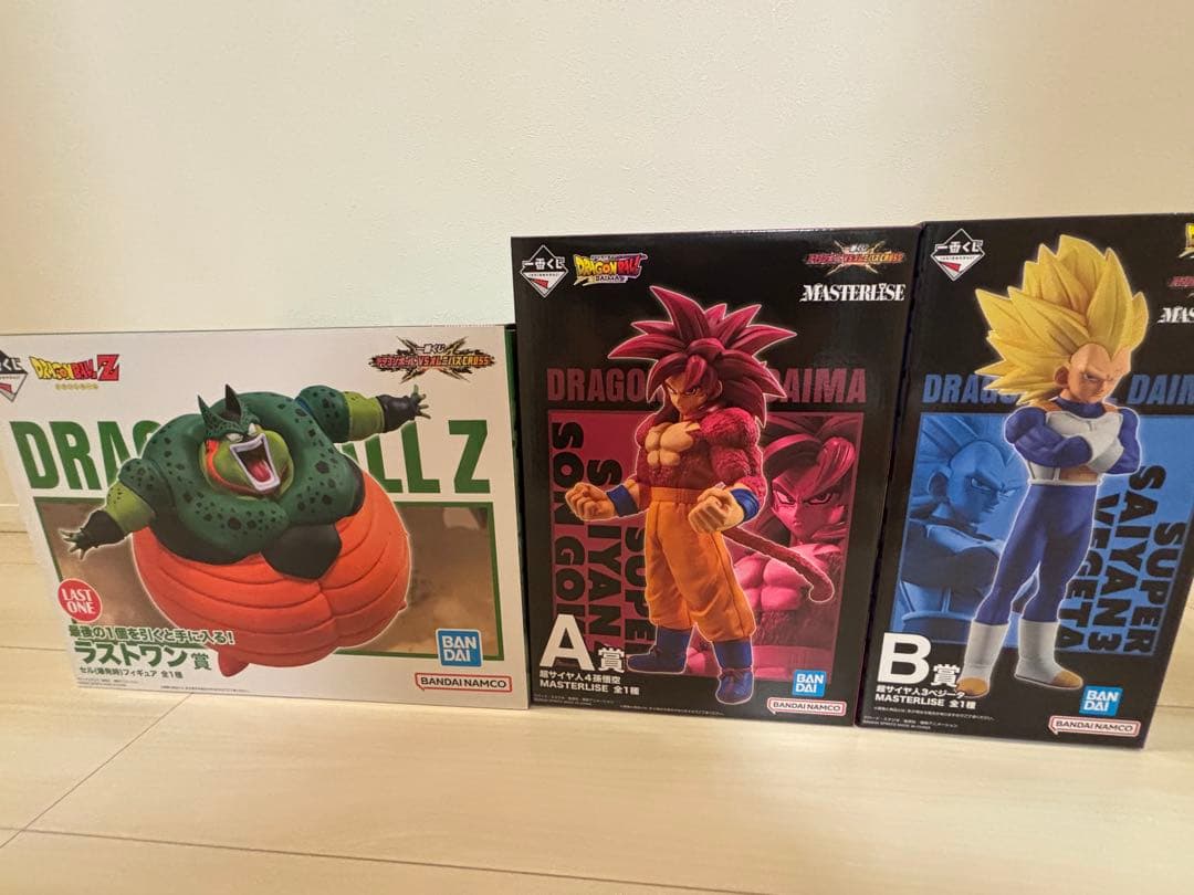 ドラゴンボール一番くじラストワンセル悟空ベジータセット売り！