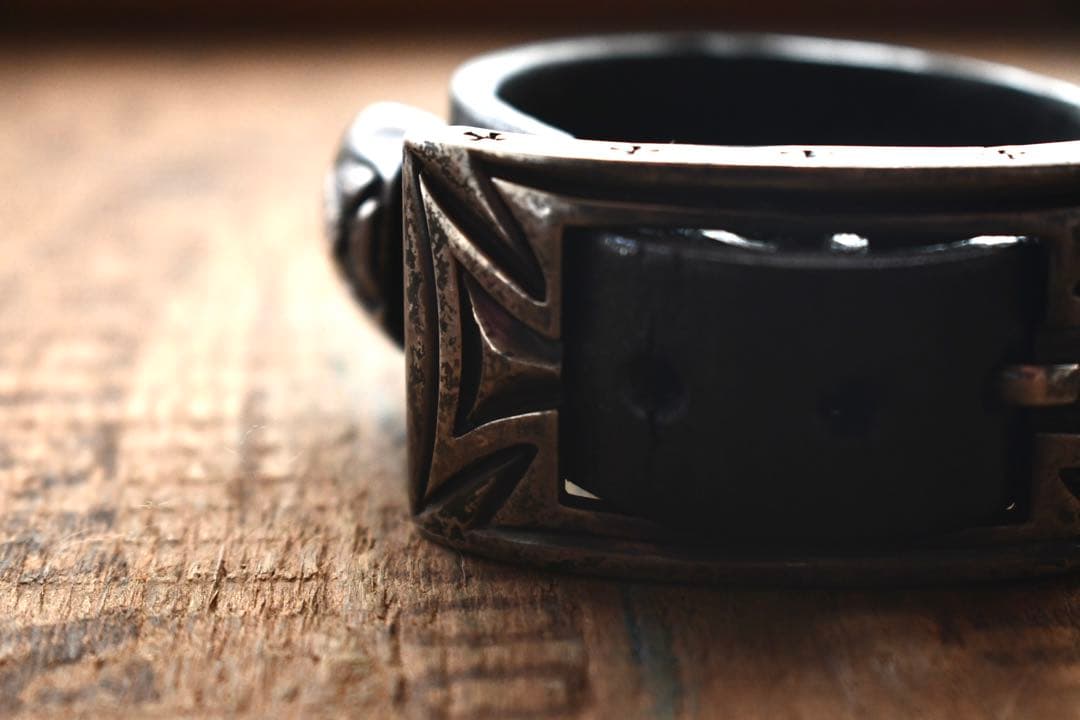 Silver smiths レザーブレスレット　jun uezono guidi