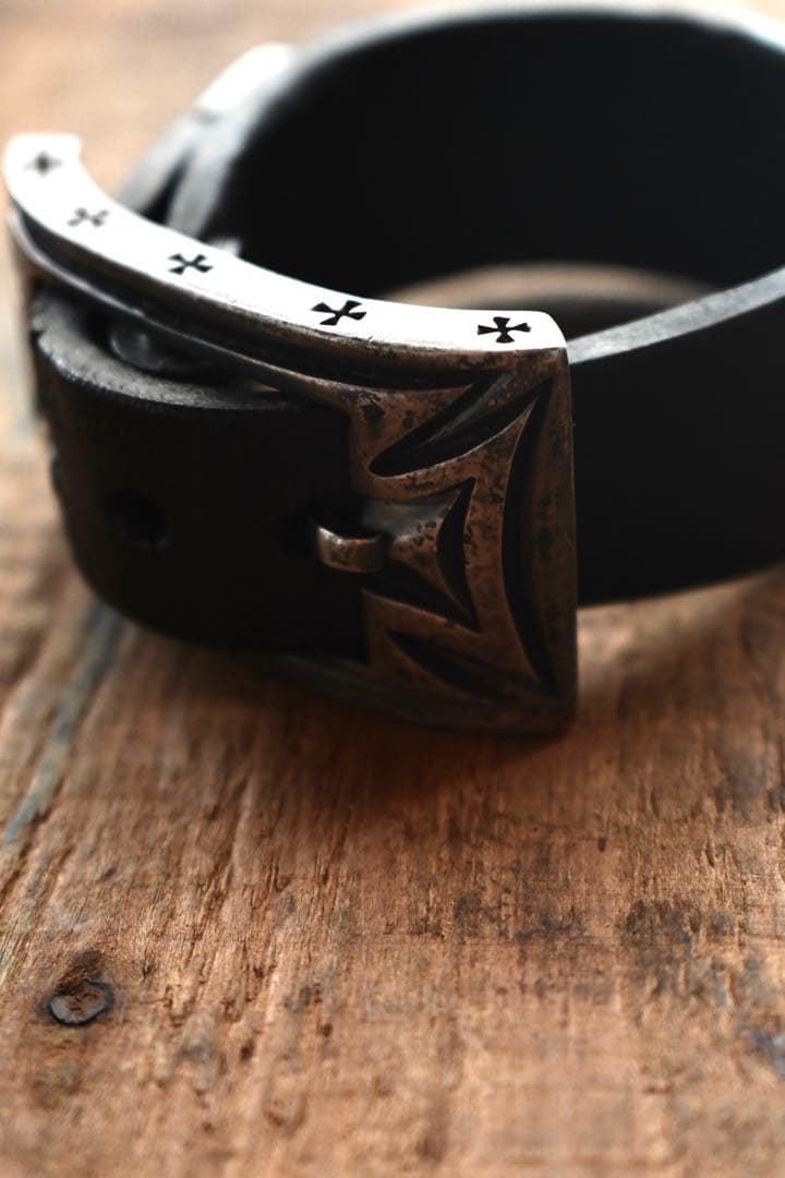 Silver smiths レザーブレスレット　jun uezono guidi