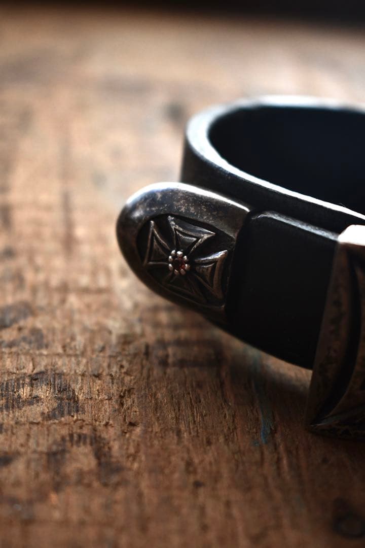 Silver smiths レザーブレスレット　jun uezono guidi