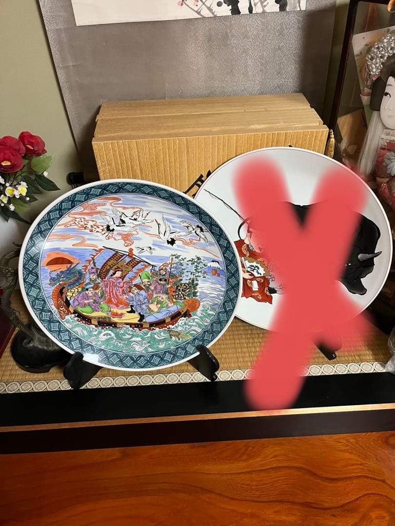 有田焼 伝統工芸美術 勝右衛門 飾り皿 直径45センチ - winetouritalia.com