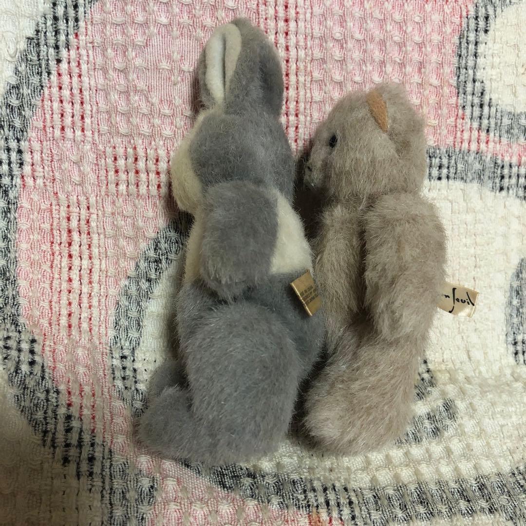 モンスイユ　ウサギ＆クマ　ポーズ変えられます　中古品