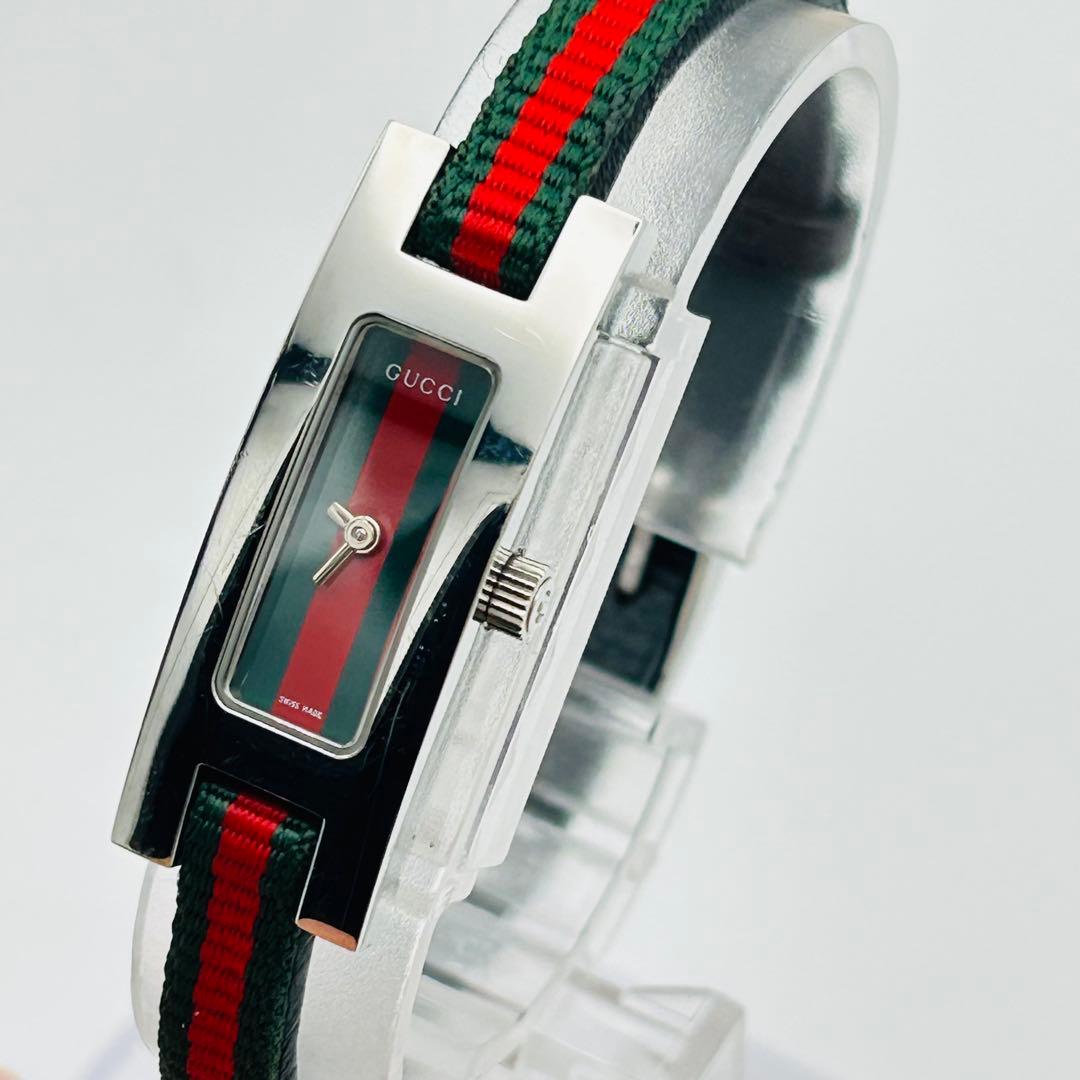 美品 グッチ 3900L 新品電池 シェリーライン ギャランティ 箱 腕時計