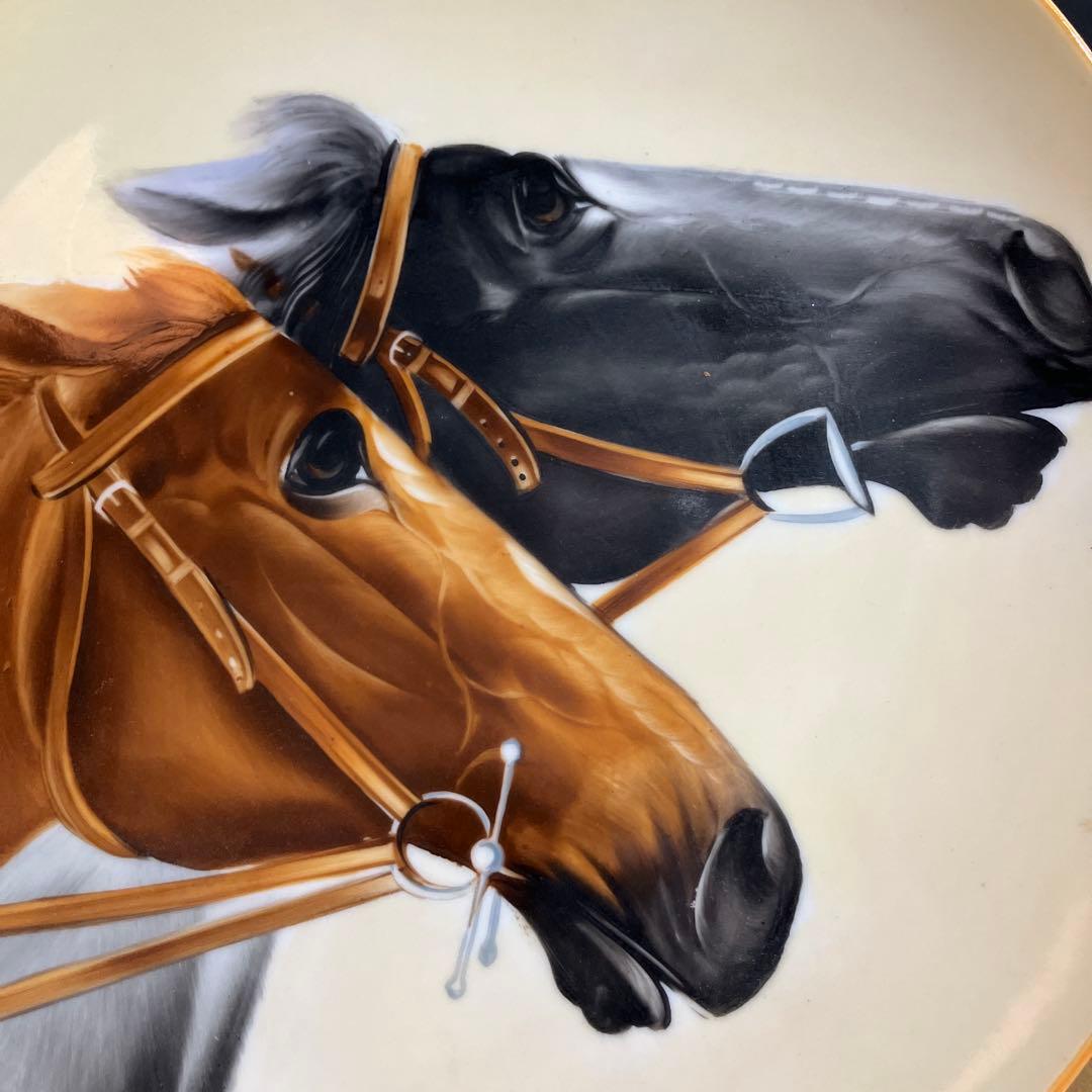 馬の絵皿・ハンドぺイント (数少ない馬の絵皿) - メルカリ