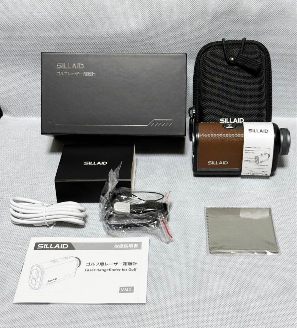 SILLAID ゴルフレーザー距離計 VM2 ブラウン WEB限定】SILLAIDゴルフ