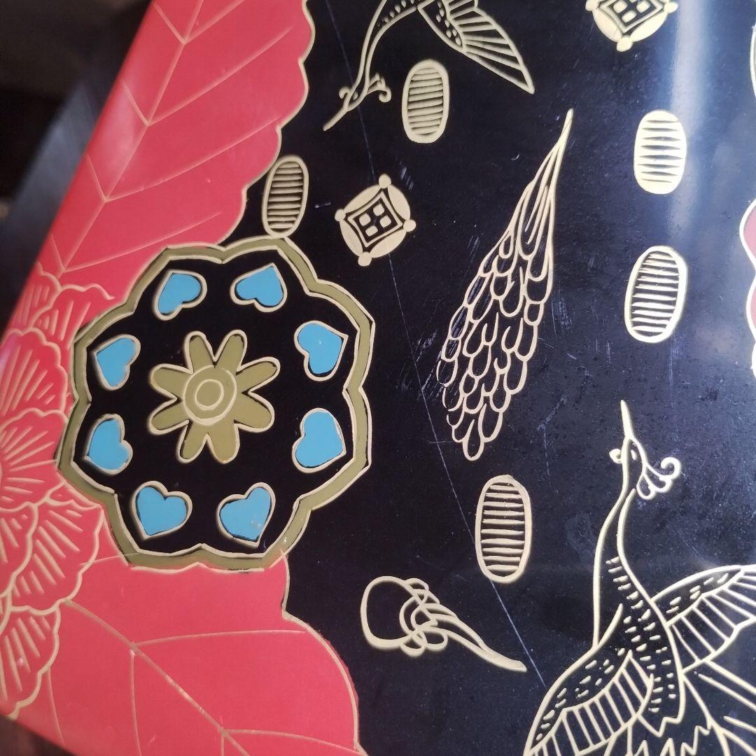 白木屋♥漆器 三段重箱 鶴と花♥重箱♥会津塗♥蒔絵♥の通販はau PAY