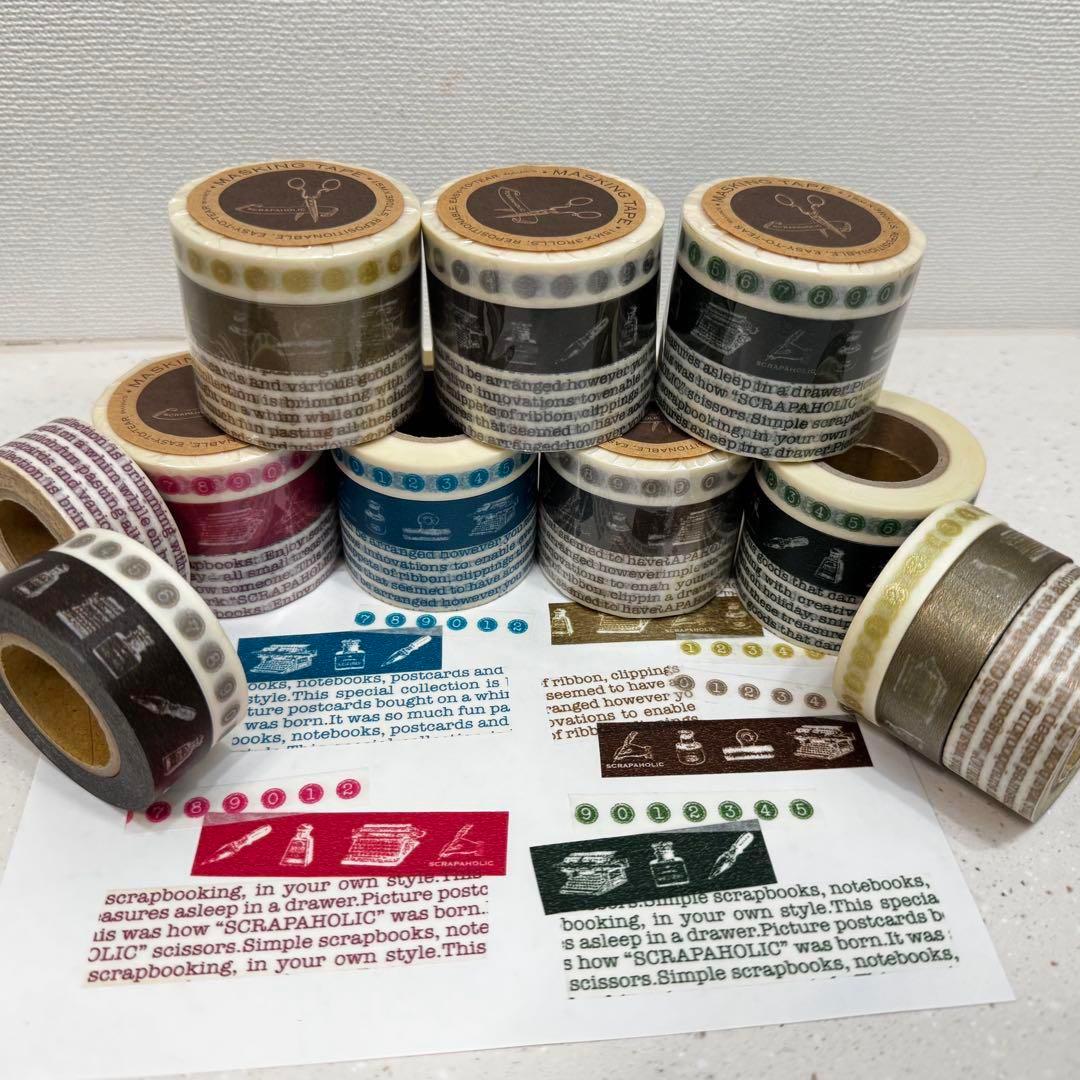 MARK'S マークス 廃盤 マスキングテープ タイプライター コンプリート