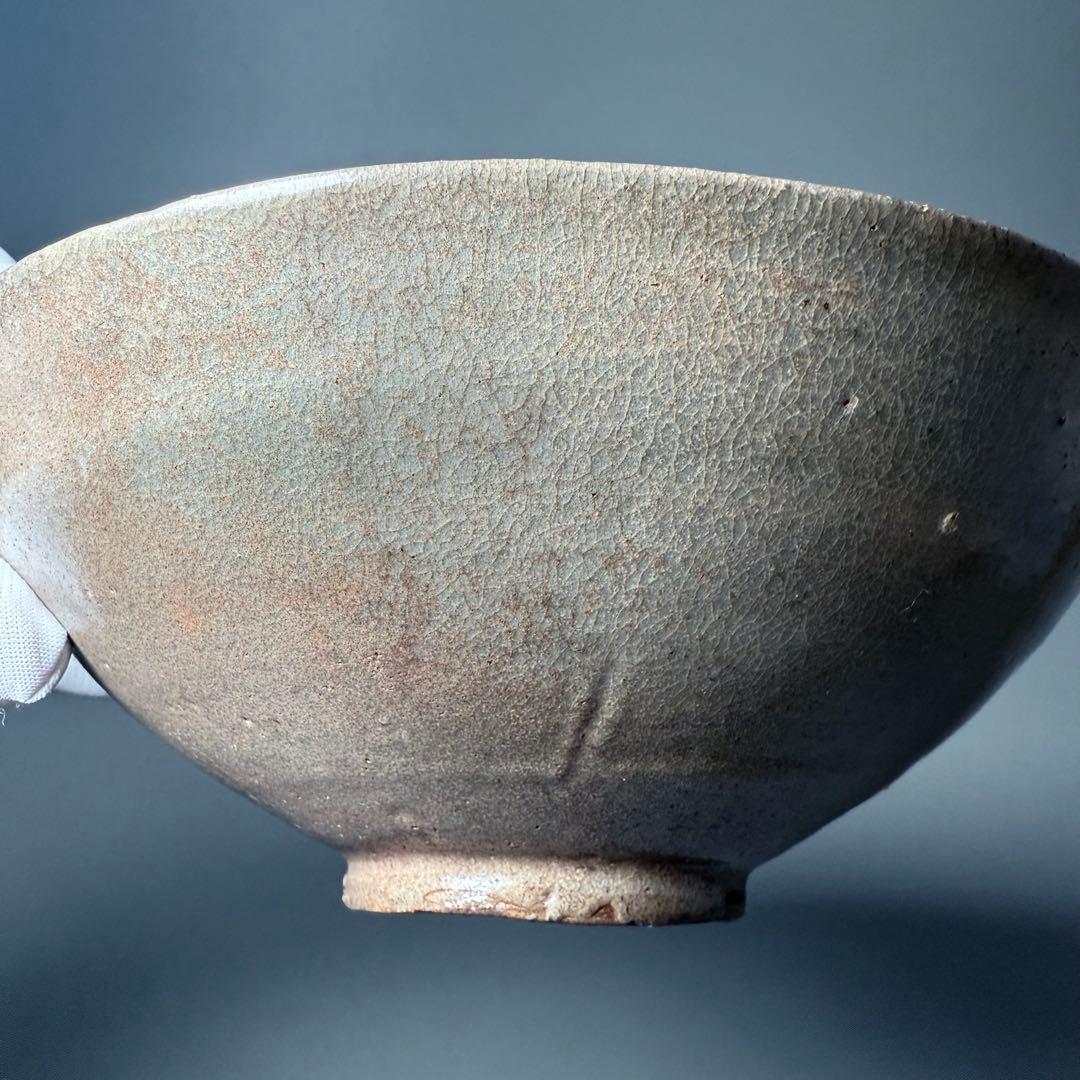 朝鮮古美術　高麗～李朝時代　青磁平茶碗　古美術　茶道具　時代保証　箱付　状態◎