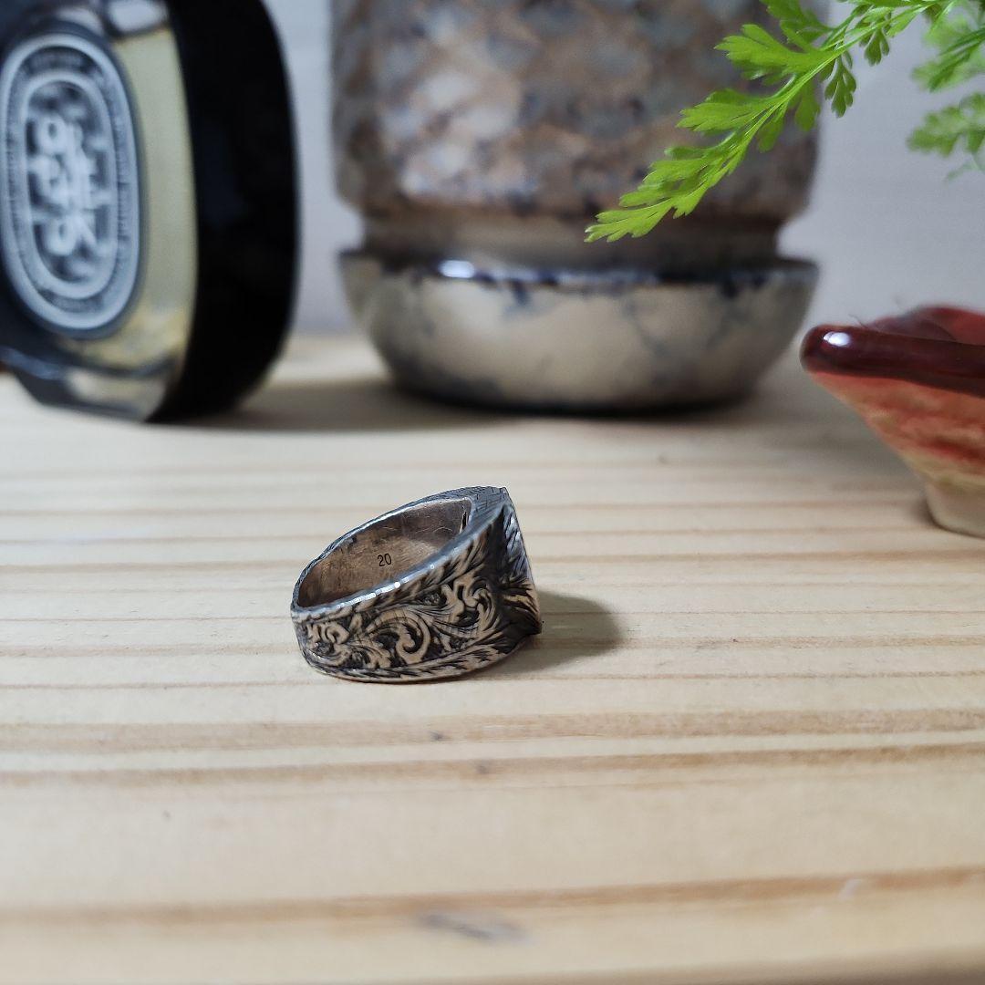 定価51700円 GUCCI リング　アラベスク　インターロッキング　シルバー